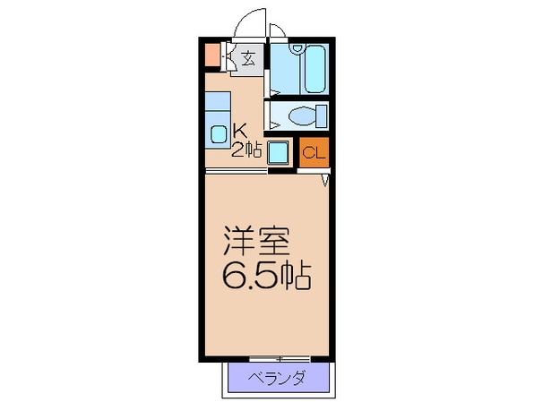 ﾊｲﾂ165千舟の物件間取画像